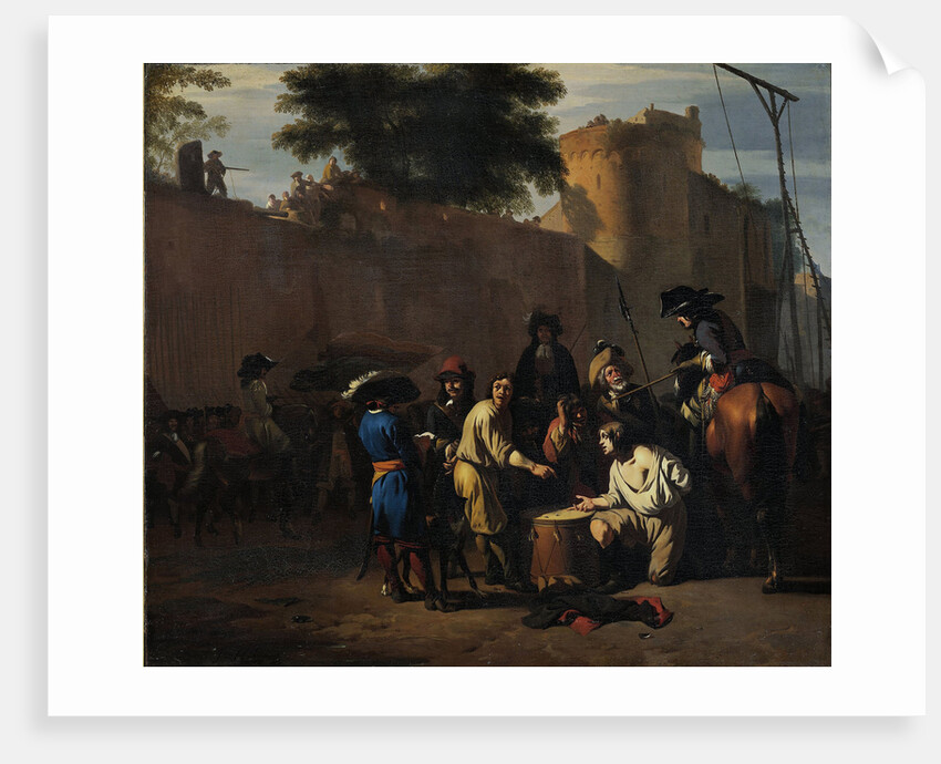 Dice Game at the Gallows by Jan van Huchtenburg