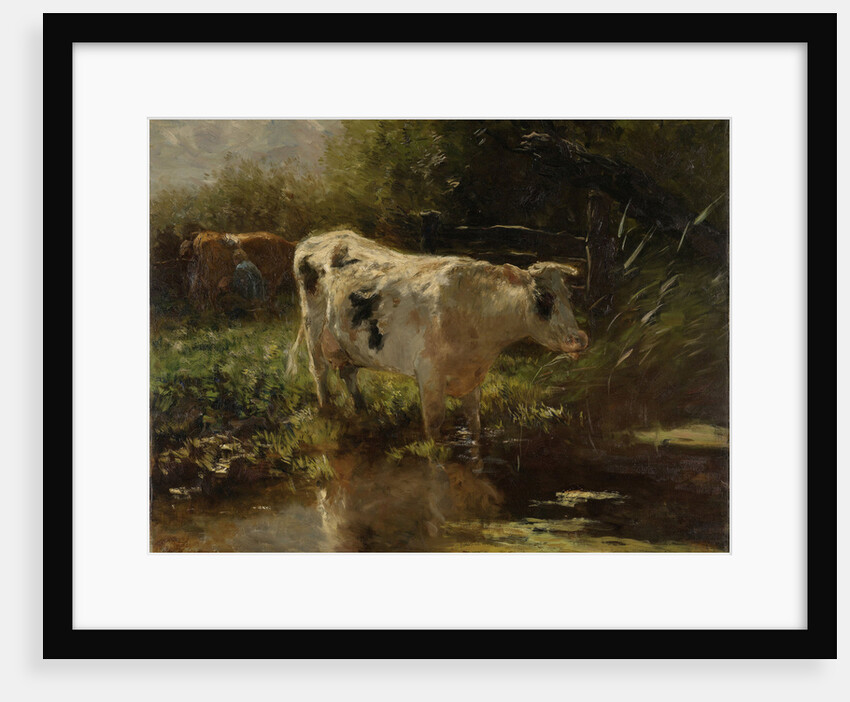 Cow beside a Ditch by Willem Maris