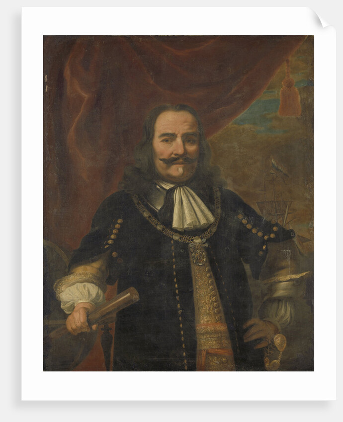 Portrait of Lieutenant-Admiral Michiel Adriaanszoon de Ruyter by Ferdinand Bol