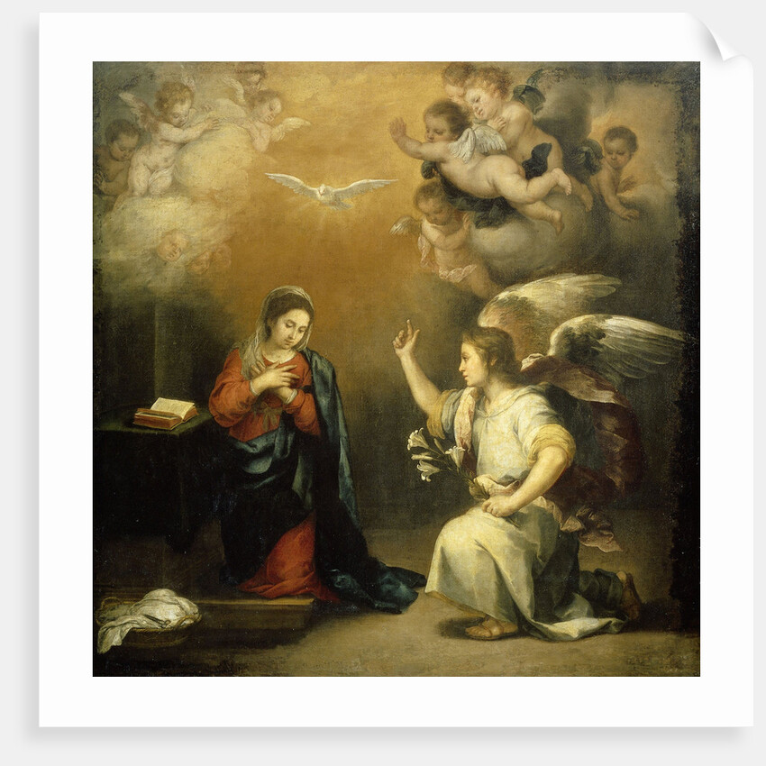 Annunciation to the Virgin by Bartolomé Esteban Murillo