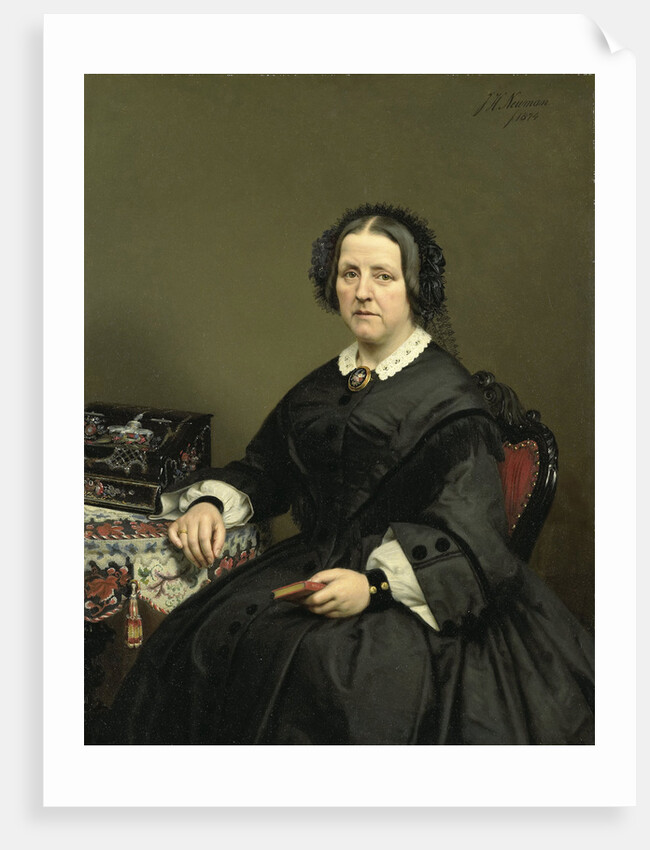 Wilhelmina Margaretha van den Bosch. Wife of Gerard Johan Verloren van Themaat by Johan Heinrich Neuman