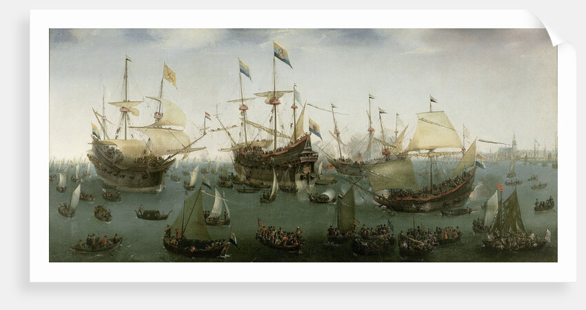 The Return to Amsterdam of the Second Expedition to the East Indies by Hendrik Cornelisz. Vroom