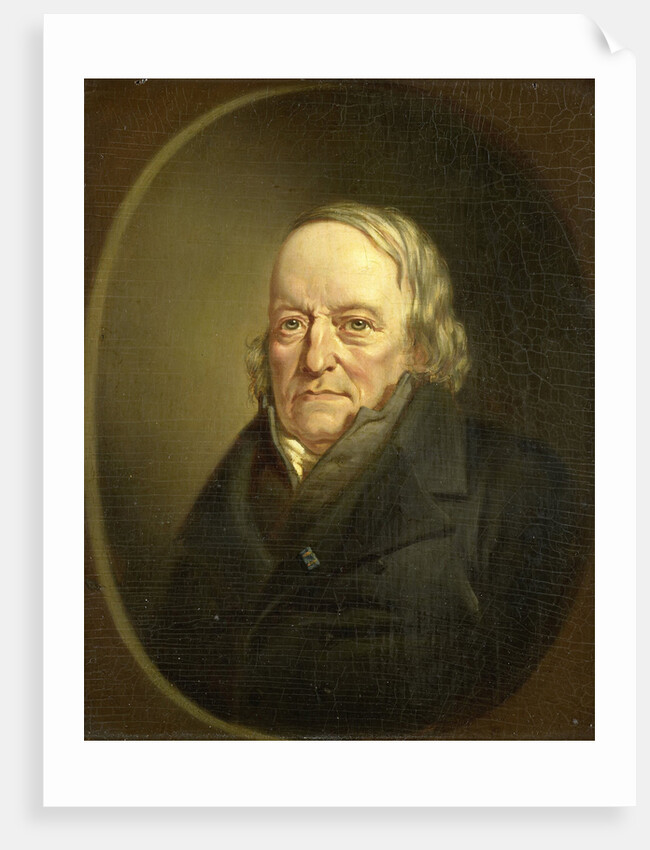 Portrait of Johannes Kinker, Poet and Philosopher, Professor at Liège Luik Belgium by Jan Cornelis van Rossum