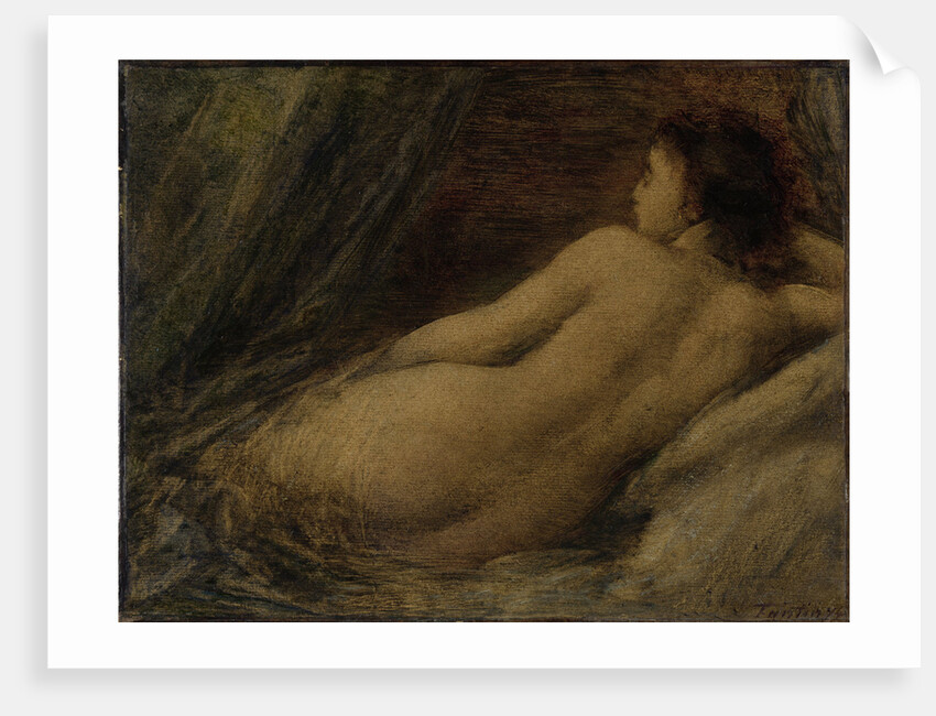 Lying naked woman by Henri Fantin-Latour