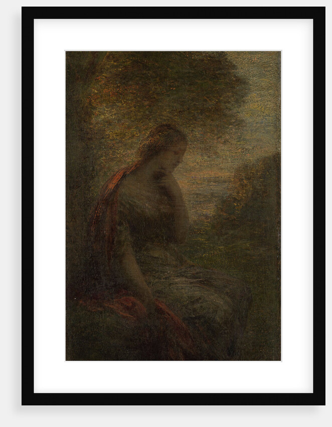 Young woman under a tree at sunset, called Autumn by Henri Fantin-Latour