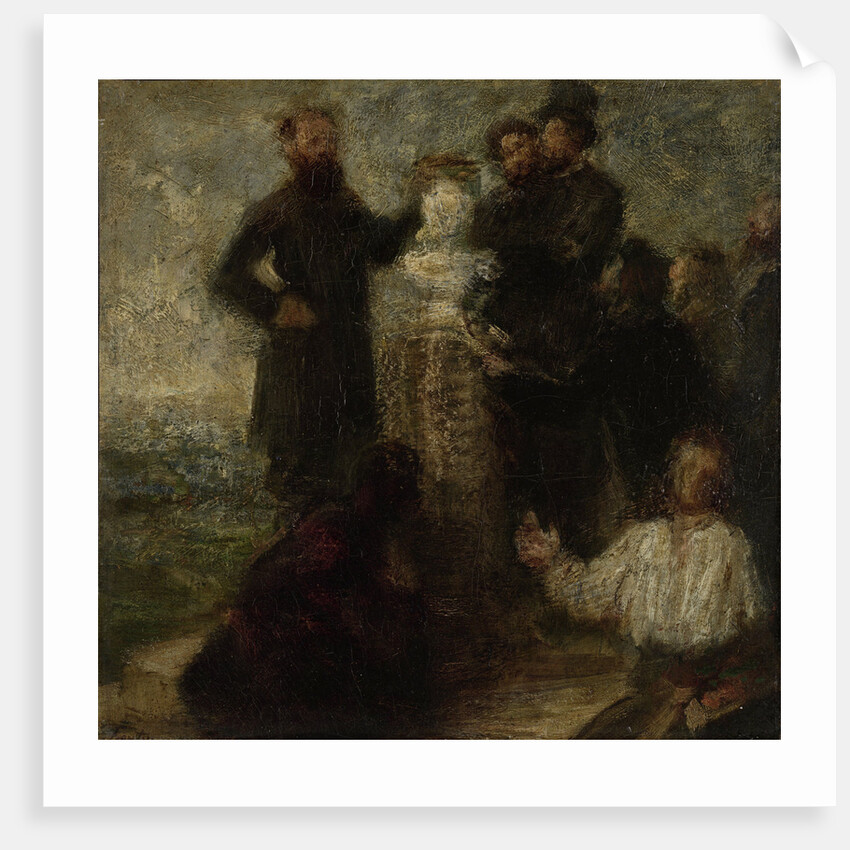 Esquisse pour l'Hommage à Delacroix by Henri Fantin-Latour