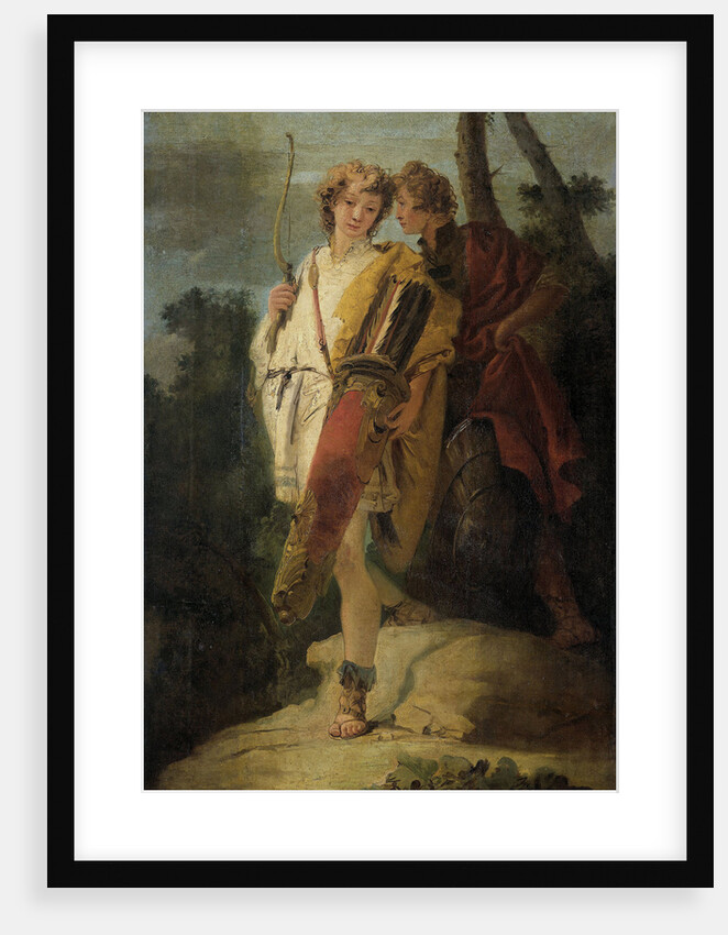 Young Man with Bow and large Quiver and his Companion with a Shield, formerly entitled Telemachus and Mentor by Giovanni Battista Tiepolo