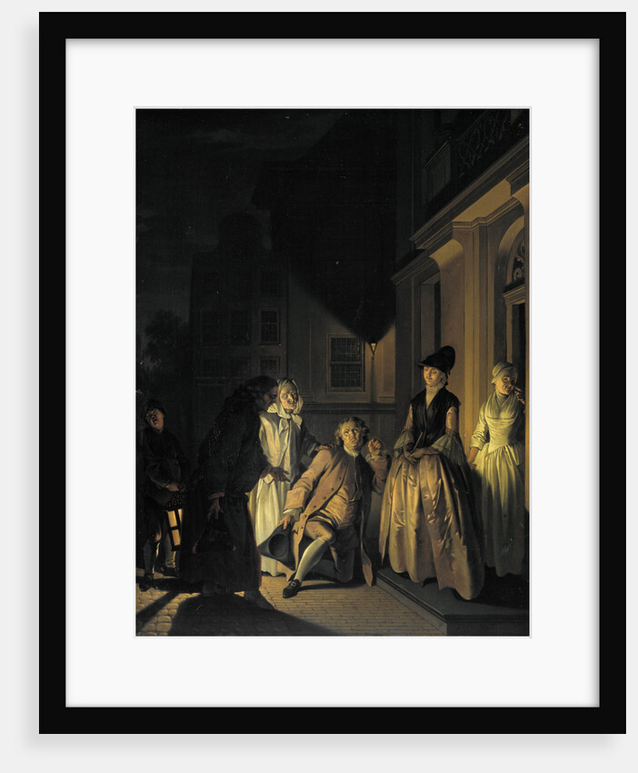 Scene from Lubbert Lubbertze, ennobled peasant, an imitation by M. van Breda of George Dandin by Molière by Jacobus Buys