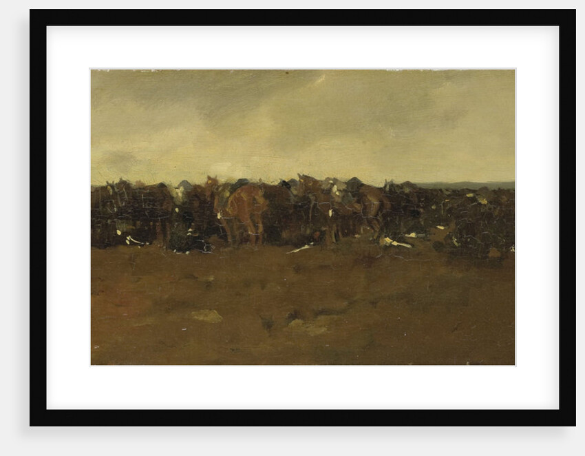 Resting cavalry by George Hendrik Breitner