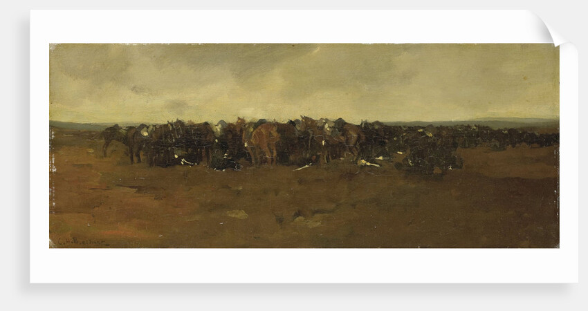 Resting cavalry by George Hendrik Breitner