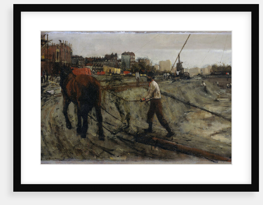 Building site in Amsterdam, The Netherlands by George Hendrik Breitner