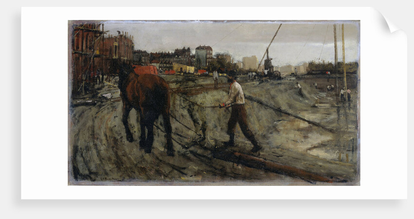 Building site in Amsterdam, The Netherlands by George Hendrik Breitner