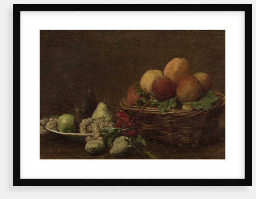Still life with fruit by Henri Fantin-Latour