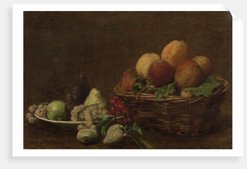 Still life with fruit by Henri Fantin-Latour