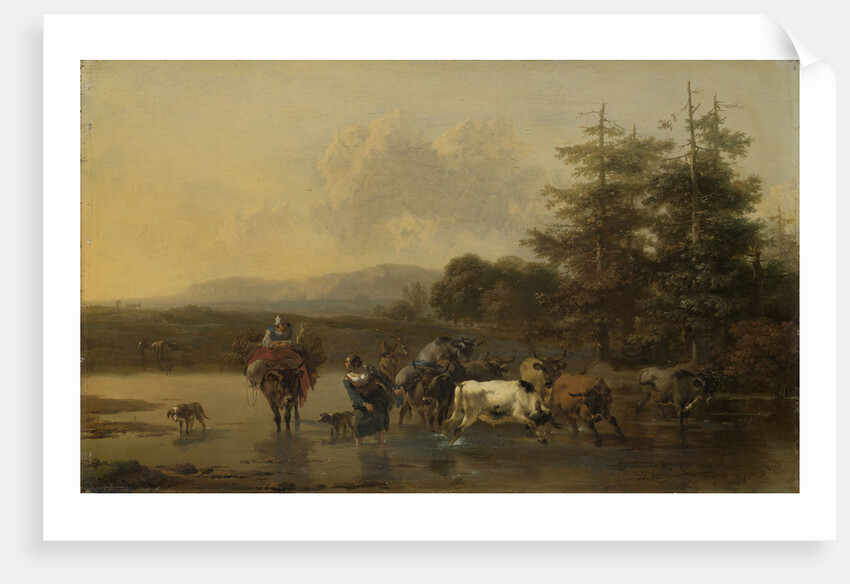 The Cattle Herd by Nicolaes Pietersz. Berchem
