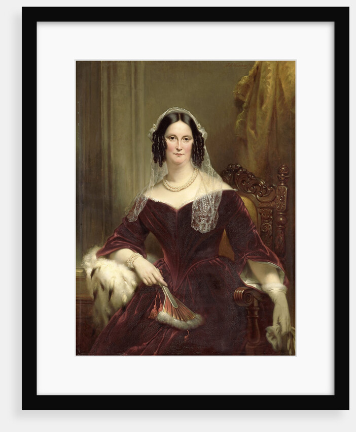 Portrait of Dieuwke Fontein, second Wife of Adriaan van der Hoop by Jan Adam Kruseman