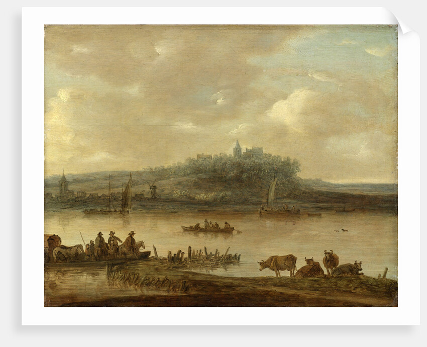 View of the Rhine and the Elterberg by Anonymous