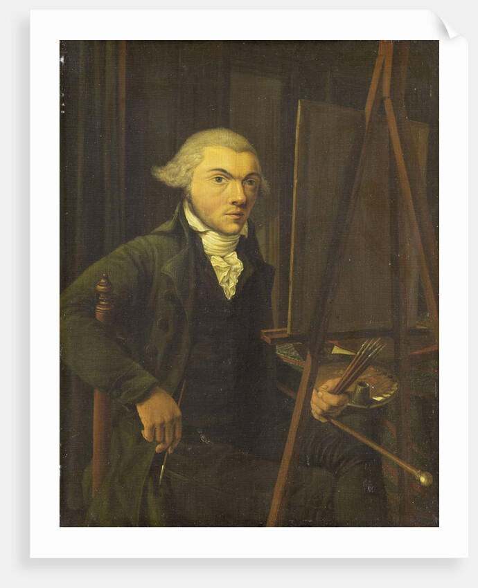 Portrait of a Painter, probably Harmanus Uppink by Willem Uppink