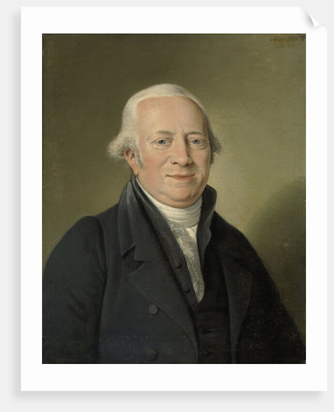 Portrait of Cornelis Sebille Roos, Art Dealer in Amsterdam and Inspector of the National Konst-Gallery and the Huis ten Bosch in The Hague by Adriaan de Lelie