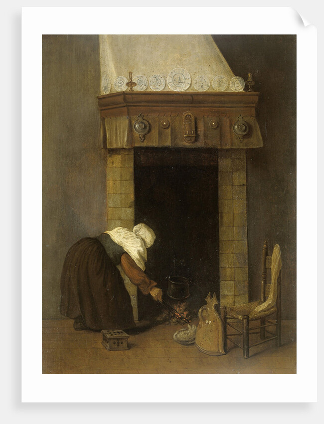 Woman at the Hearth by Jacob Vrel