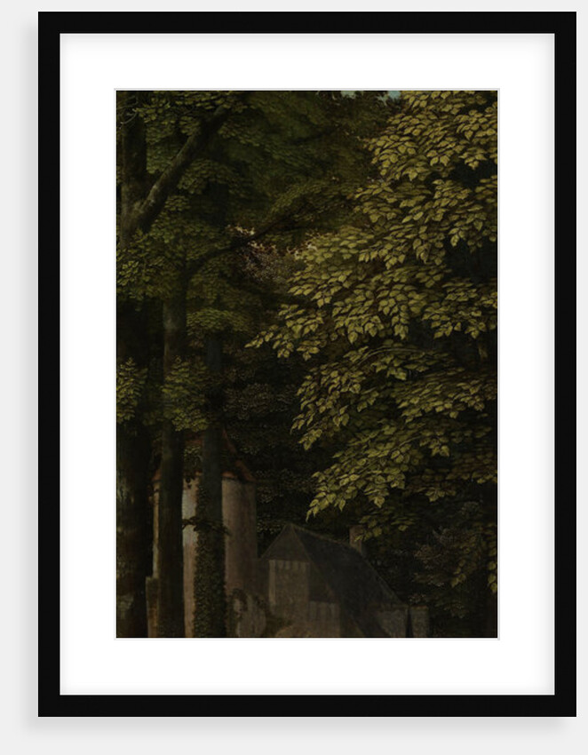 View in a Forest, outer left wing of a triptych by Gerard David