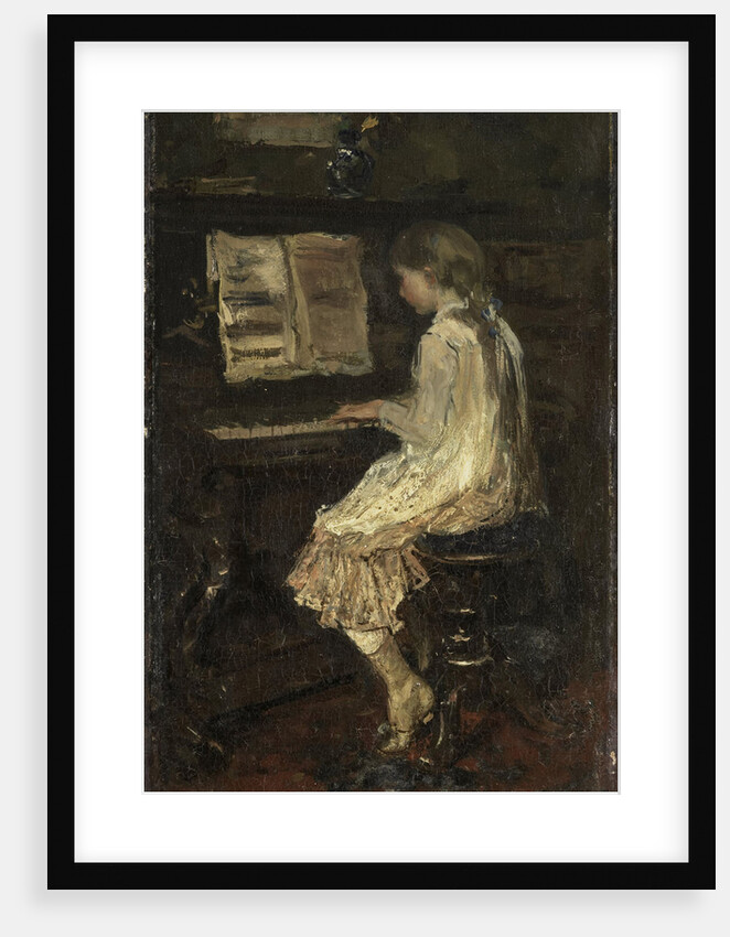 Girl at the Piano by Jacob Maris