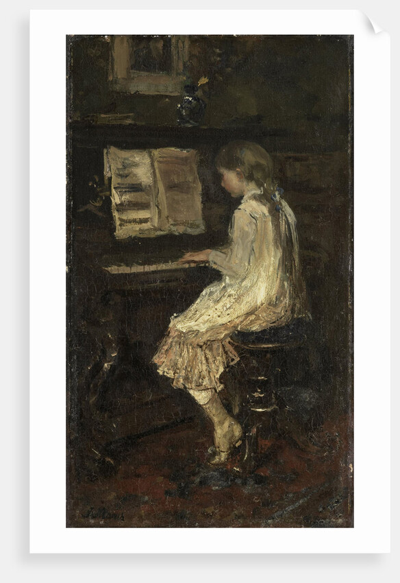 Girl at the Piano by Jacob Maris
