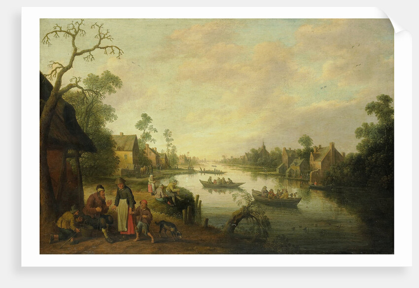 View of a River by Joost Cornelisz. Droochsloot