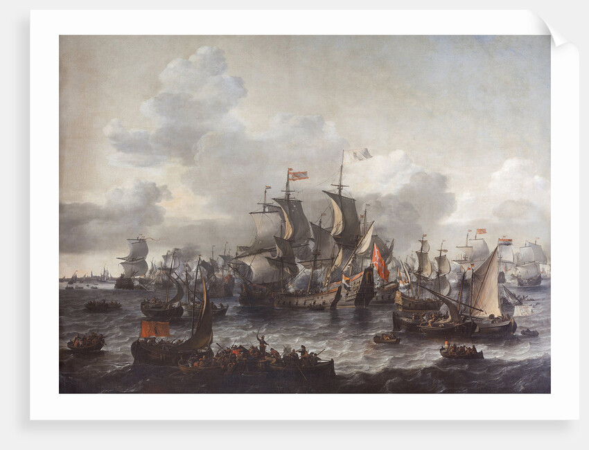 The battle on the Zuiderzee, 1573, The Netherlands, Jan Theunisz. Blanckerhoff by Johannes Kinnema