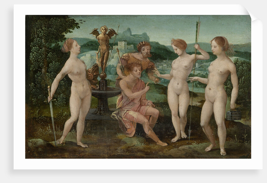 Judgment of Paris by Circle of Master of the Female Half Figures