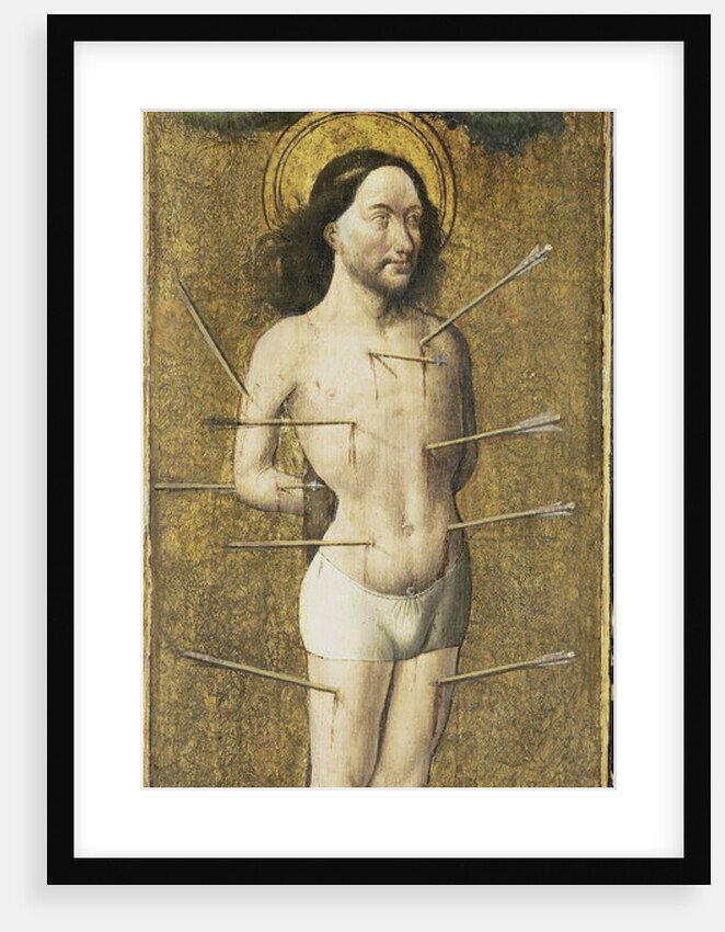 Saint Sebastian by Circle of Meester E.S.