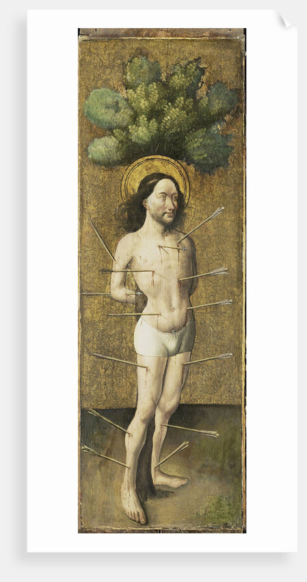 Saint Sebastian by Circle of Meester E.S.