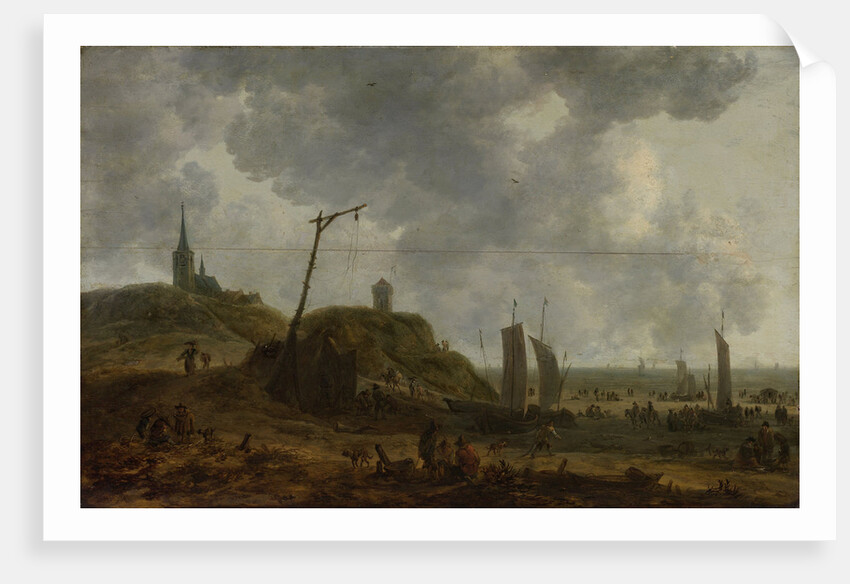 Beach at Katwijk, The Netherlands by Adriaen van der Kabel