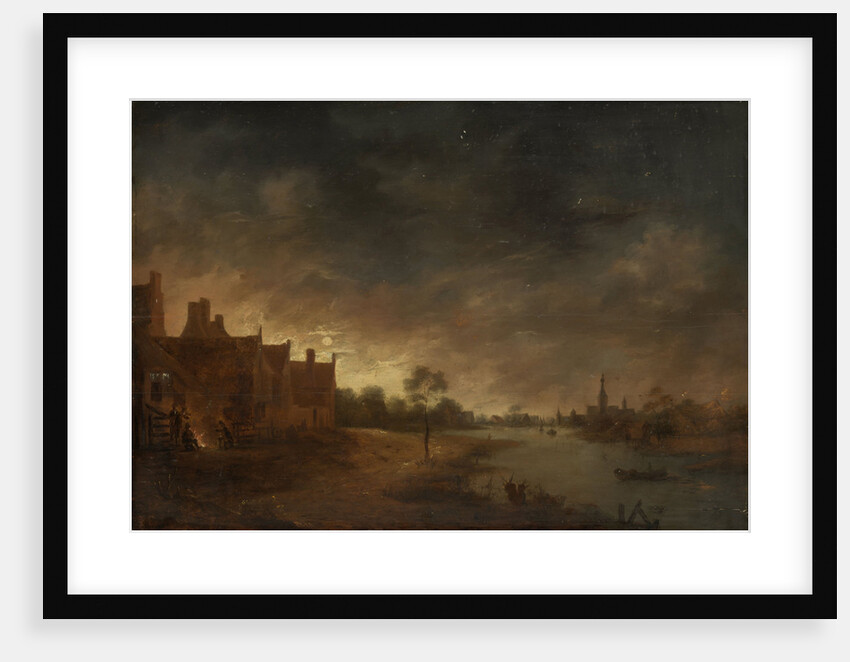 River view by moonlight by Anonymous