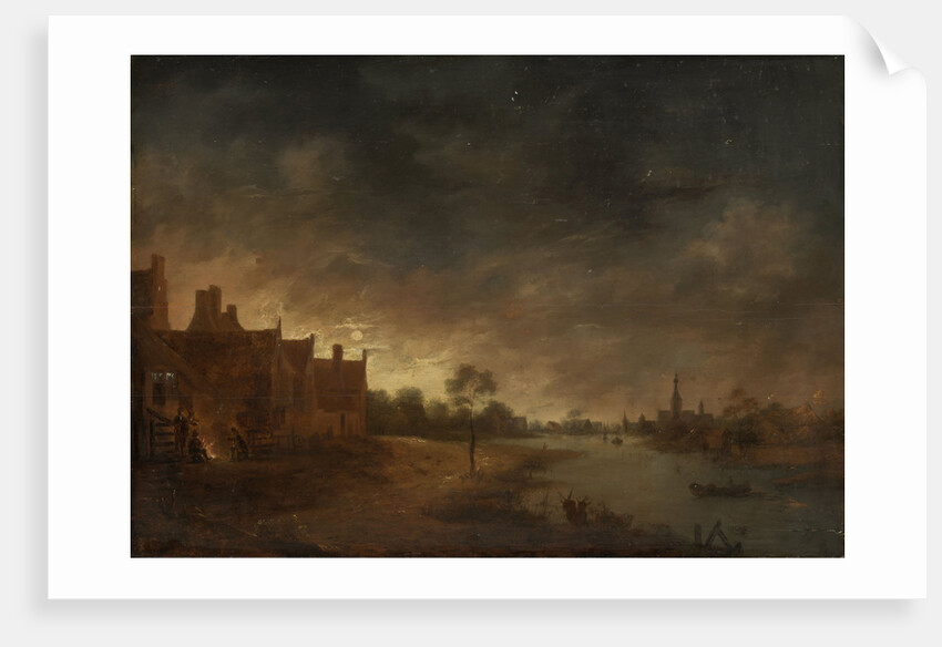 River view by moonlight by Anonymous