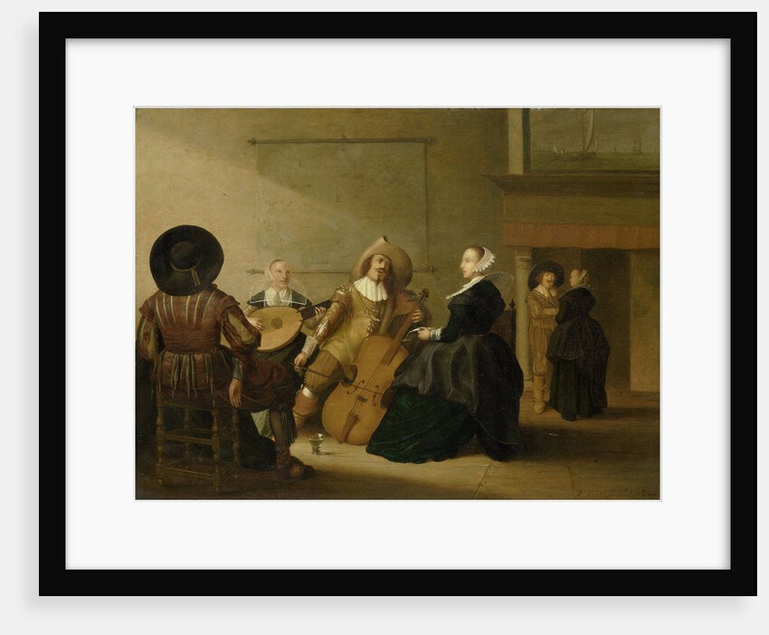 A musical company in an interior by Pieter Symonsz. Potter