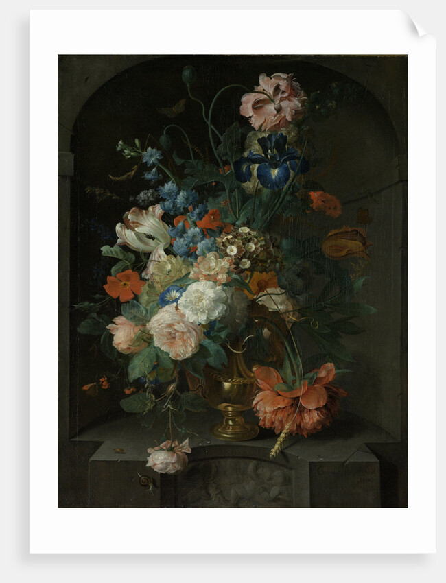 Still Life with Flowers by Coenraet Roepel