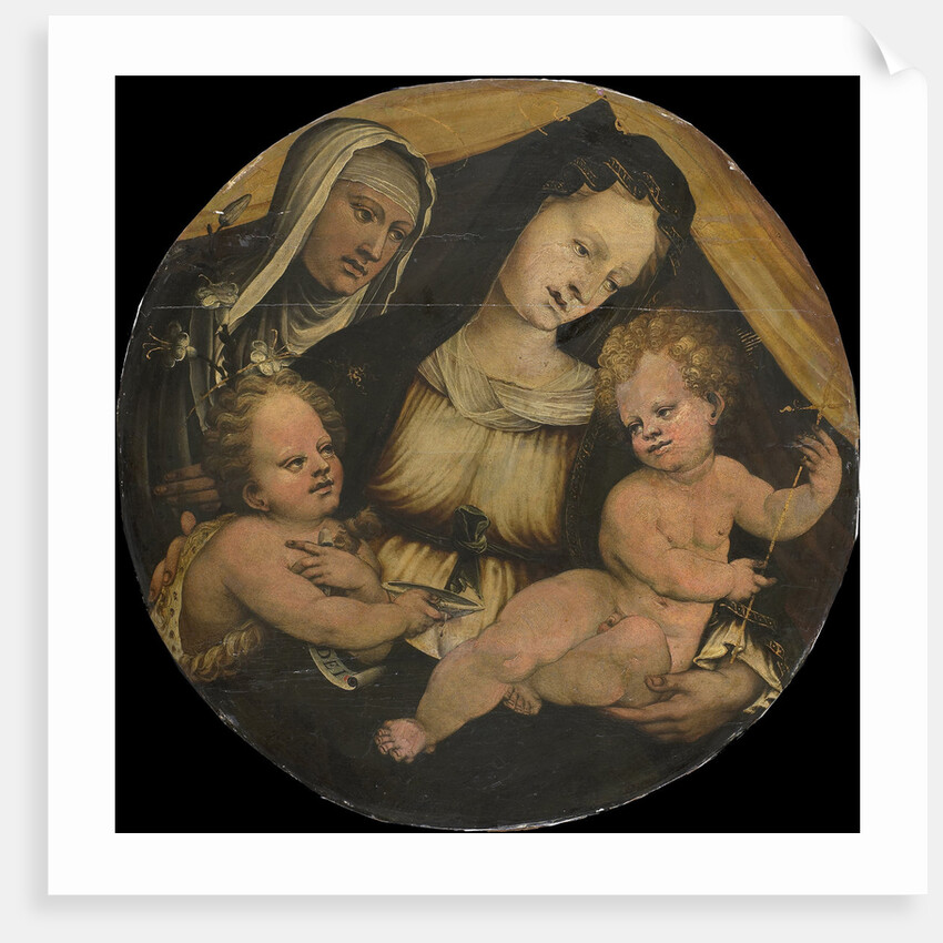 Virgin and Child, John the Baptist and Saint Clare by Anonymous