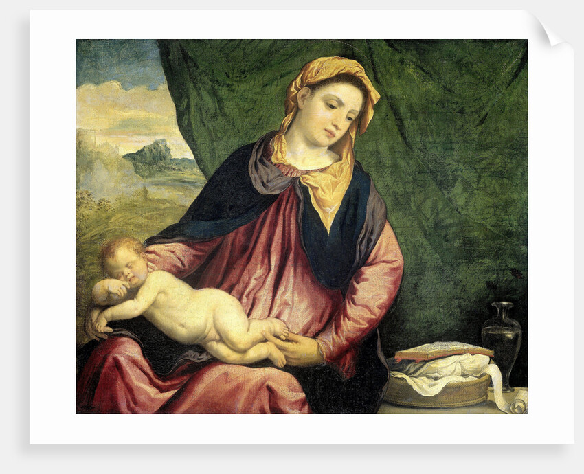 Virgin with Sleeping Child by Paris Bordone