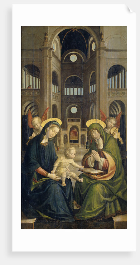 Virgin and Child with Saint Anne (Anna Selbdritt) by Defendente Ferrari