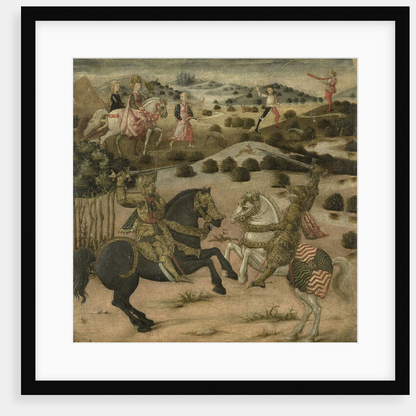 Legend of a Knight (end panel of a cassone) by Anonymous