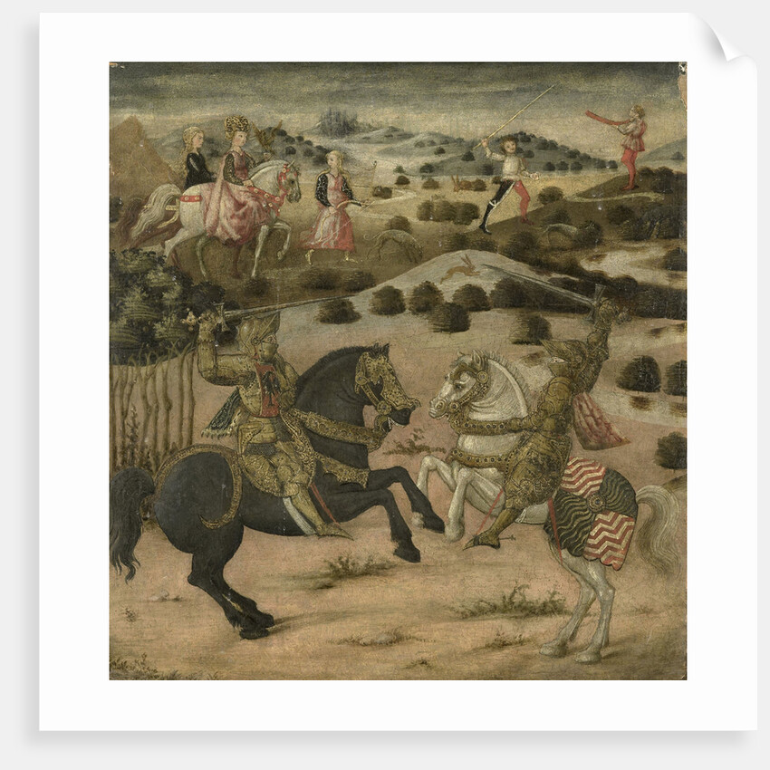 Legend of a Knight (end panel of a cassone) by Anonymous