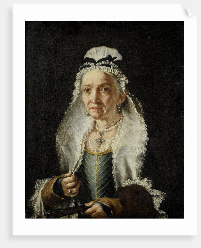 Portrait of an Old Woman by Circle of Vittore Ghislandi