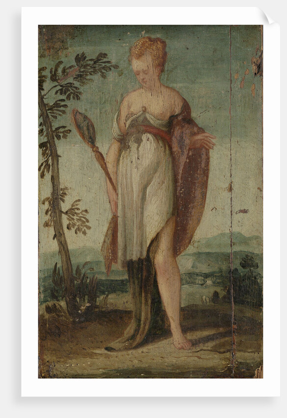 Woman with Mirror by Circle of Lambert Sustris