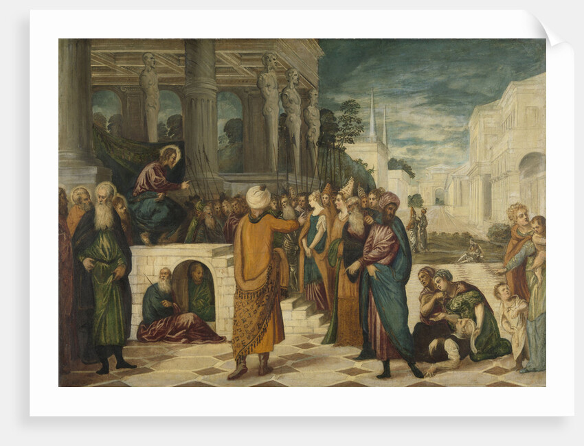 Christ with the Adulterous Woman by Jacopo Tintoretto