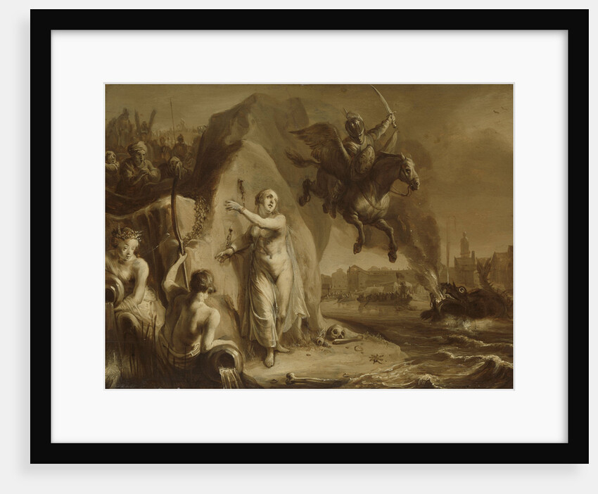 Perseus and Andromeda. Allegory of the liberation of the Netherlands by Prince Frederik Hendrik by Pieter Symonsz. Potter