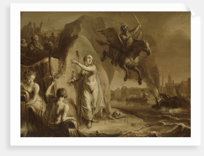 Perseus and Andromeda. Allegory of the liberation of the Netherlands by Prince Frederik Hendrik by Pieter Symonsz. Potter
