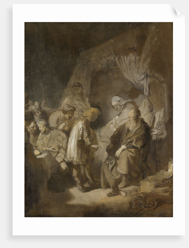 Joseph Telling his Dreams to his Parents and Brothers by Rembrandt Harmensz. van Rijn