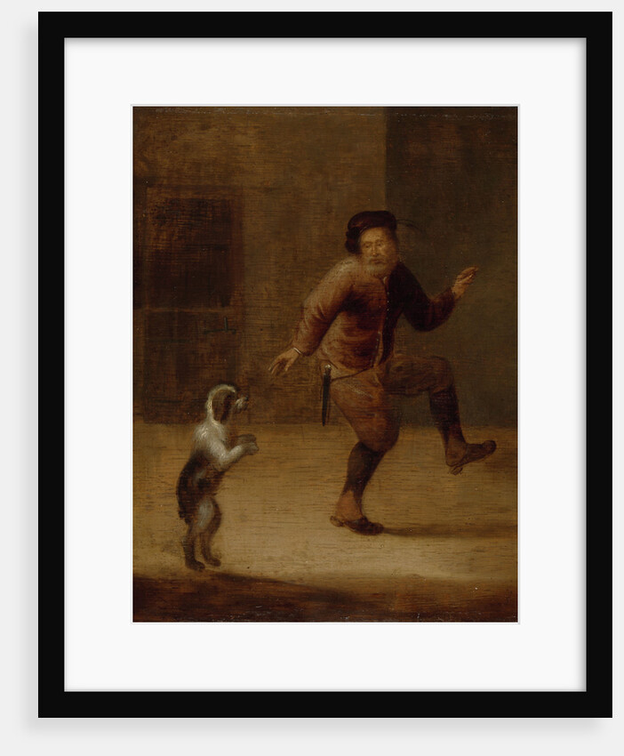 A Man Dancing with a Dog by François Verwilt