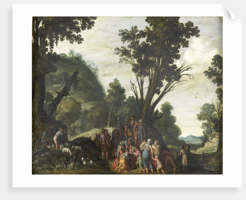 The meeting of Jacob and Esau by Jacob Symonsz Pynas